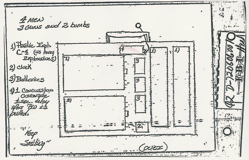 2. Holder’s second note. There was only one more sentence on the flip side: “To the captain, and don’t stop!” (FBI)