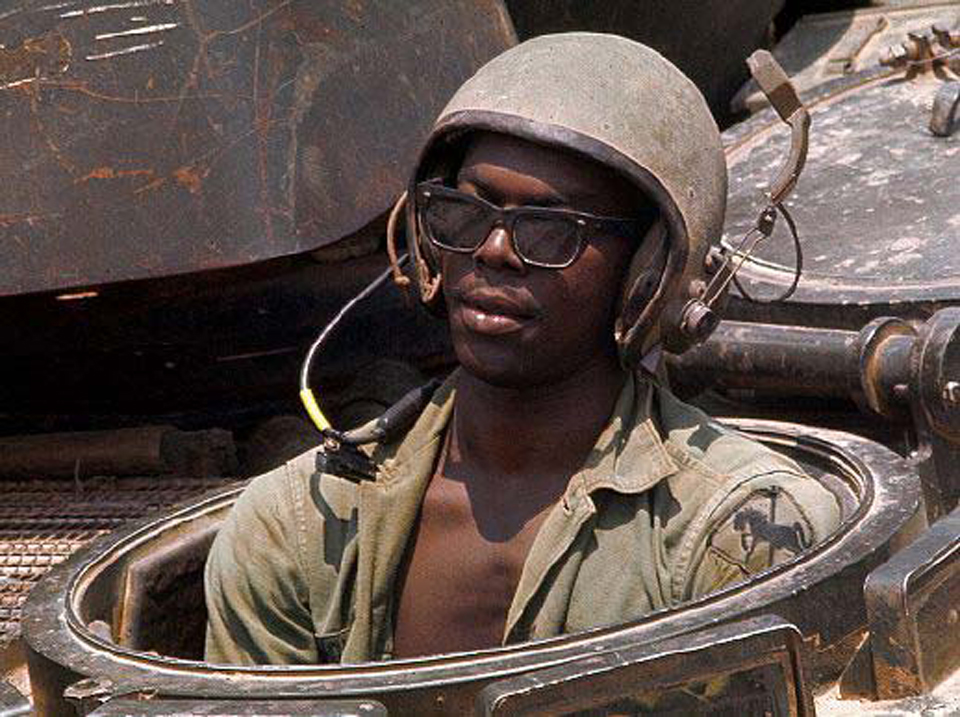 3. Holder as a member of the 11th Armored Cavalry Regiment in late 1968. He would soon be severely wounded after his M-113 hit a landmine near Loc Ninh.
